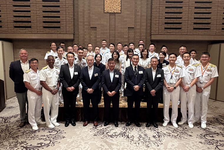 A large group of of military students and leaders